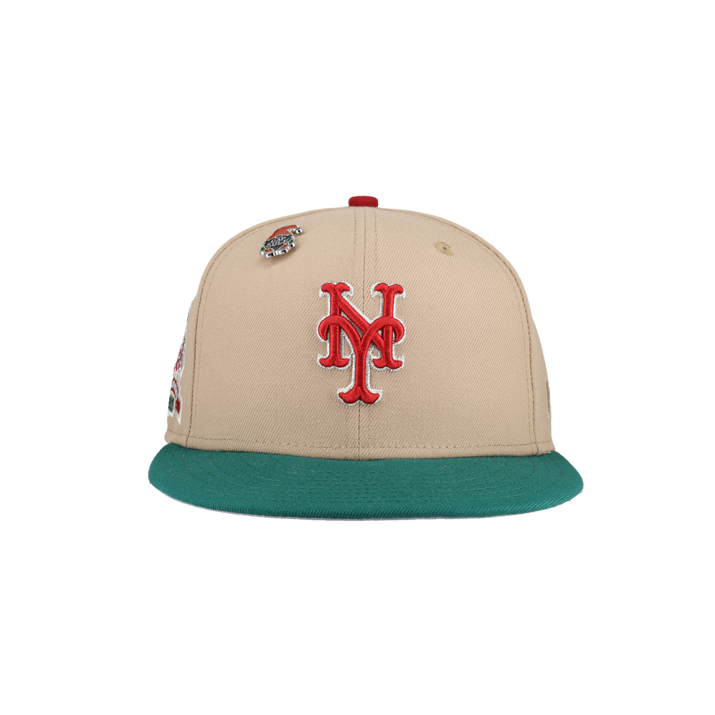 New York Mets 2023 Christmas Collection 40th Anniversary Patch Fitted Hat