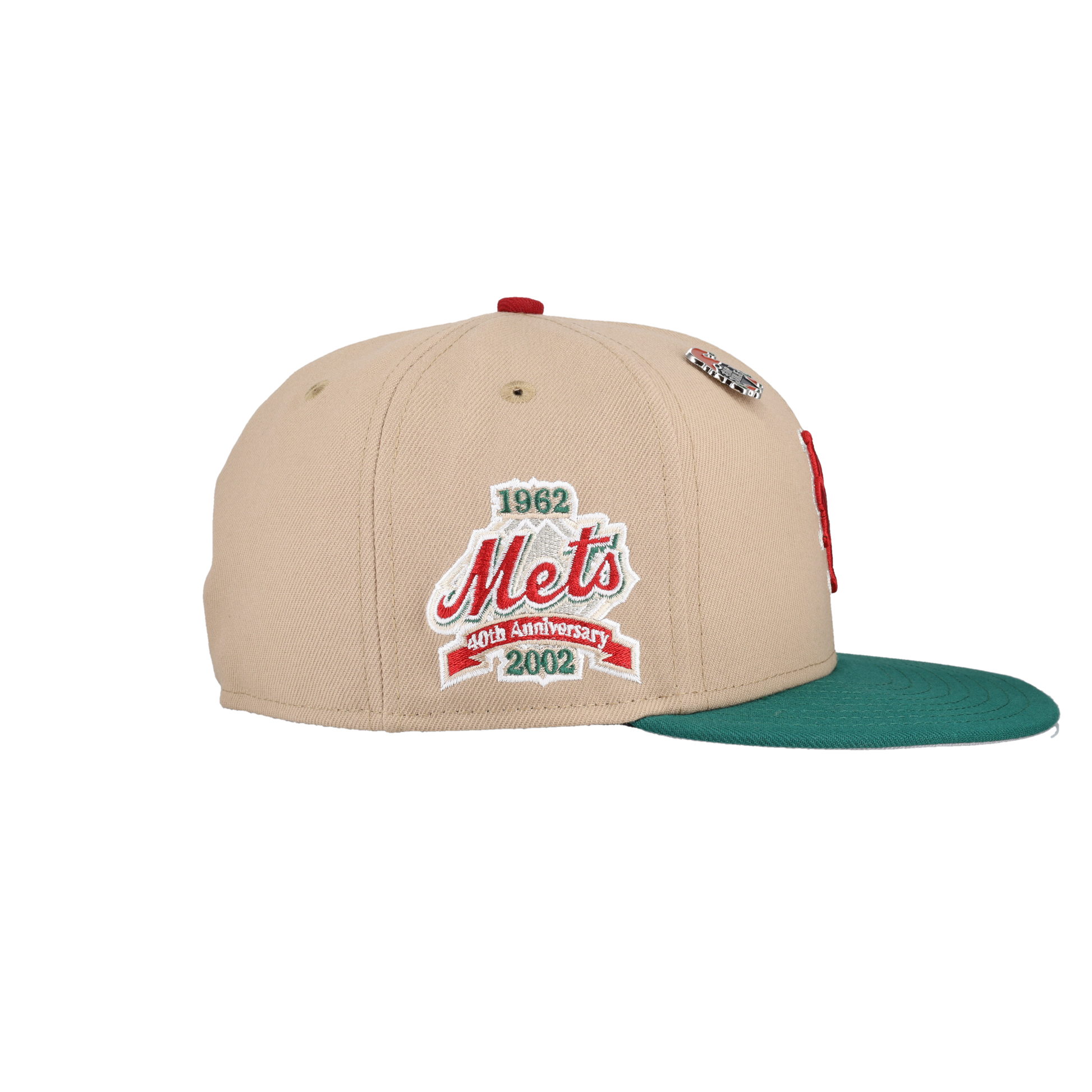 New York Mets 2023 Christmas Collection 40th Anniversary Patch Fitted Hat