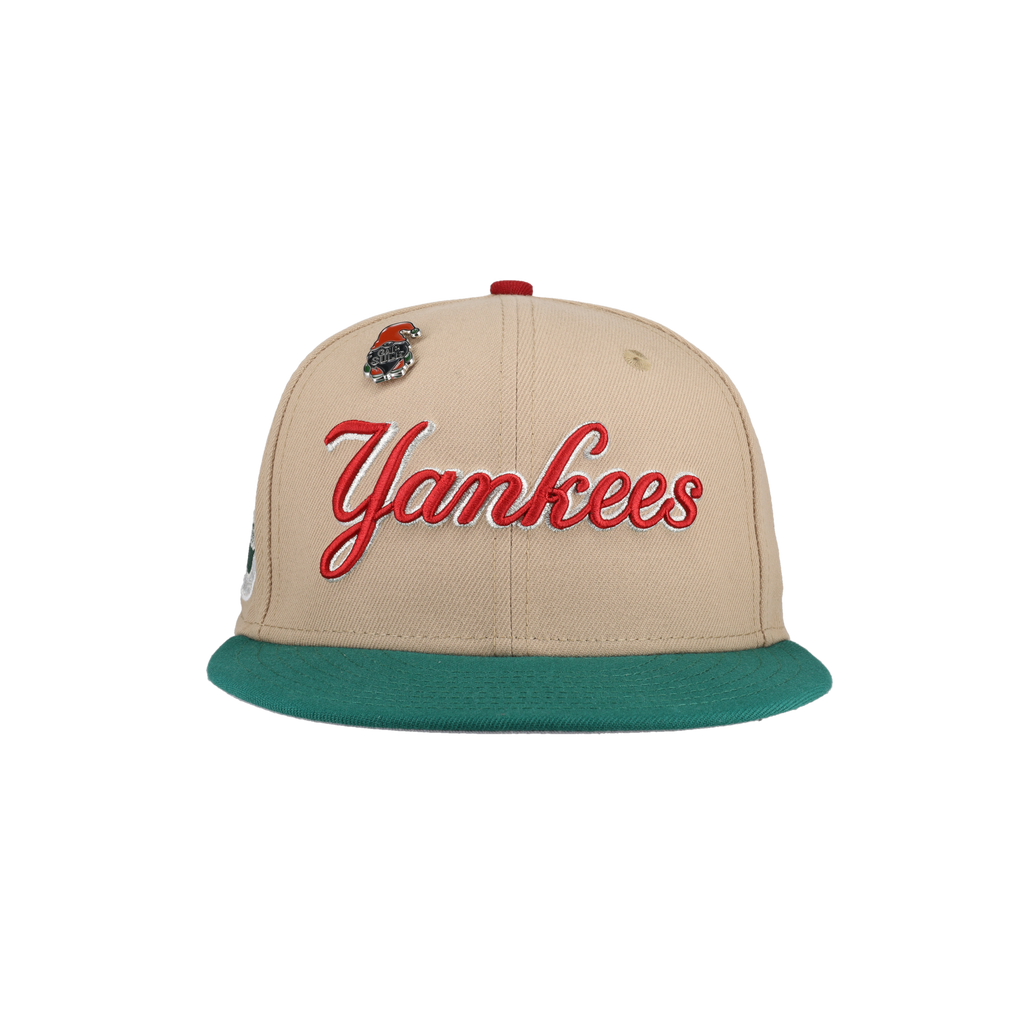 New York Yankees 2023 Christmas Collection 1962 World Series Patch Fitted Hat