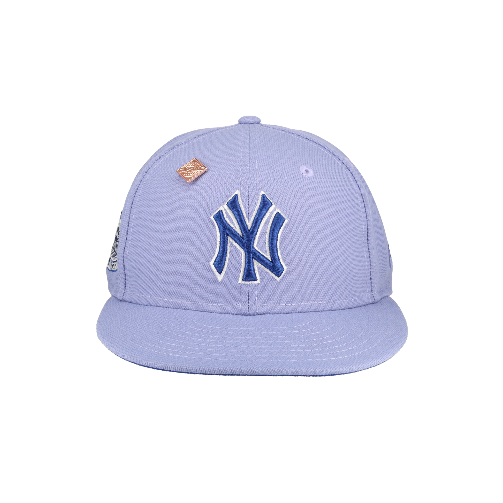 New York Yankees Lavender 2008 All Star Game Patch Fitted Hat