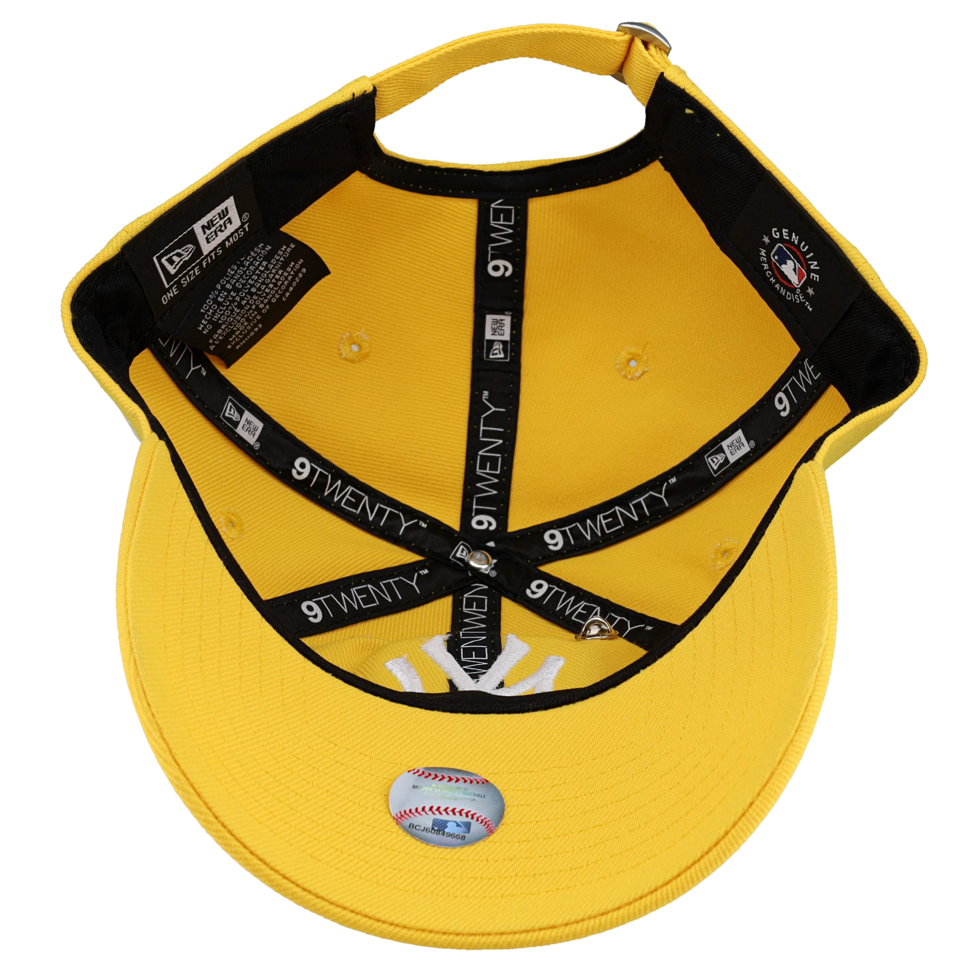 New York Yankees New Era 9Twenty Adjustable Hat (Canary Yellow)