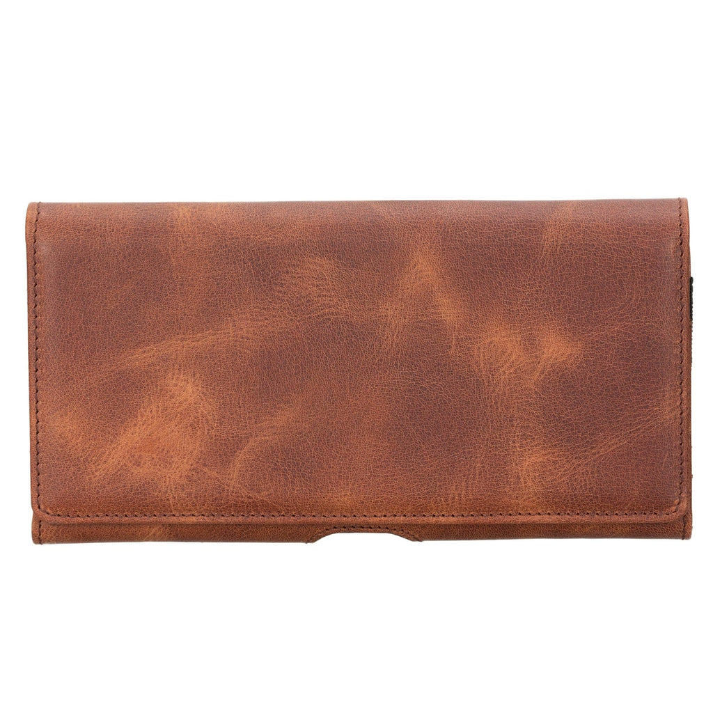 Yonkers Security Belt-Mounted Leather Phone Holster