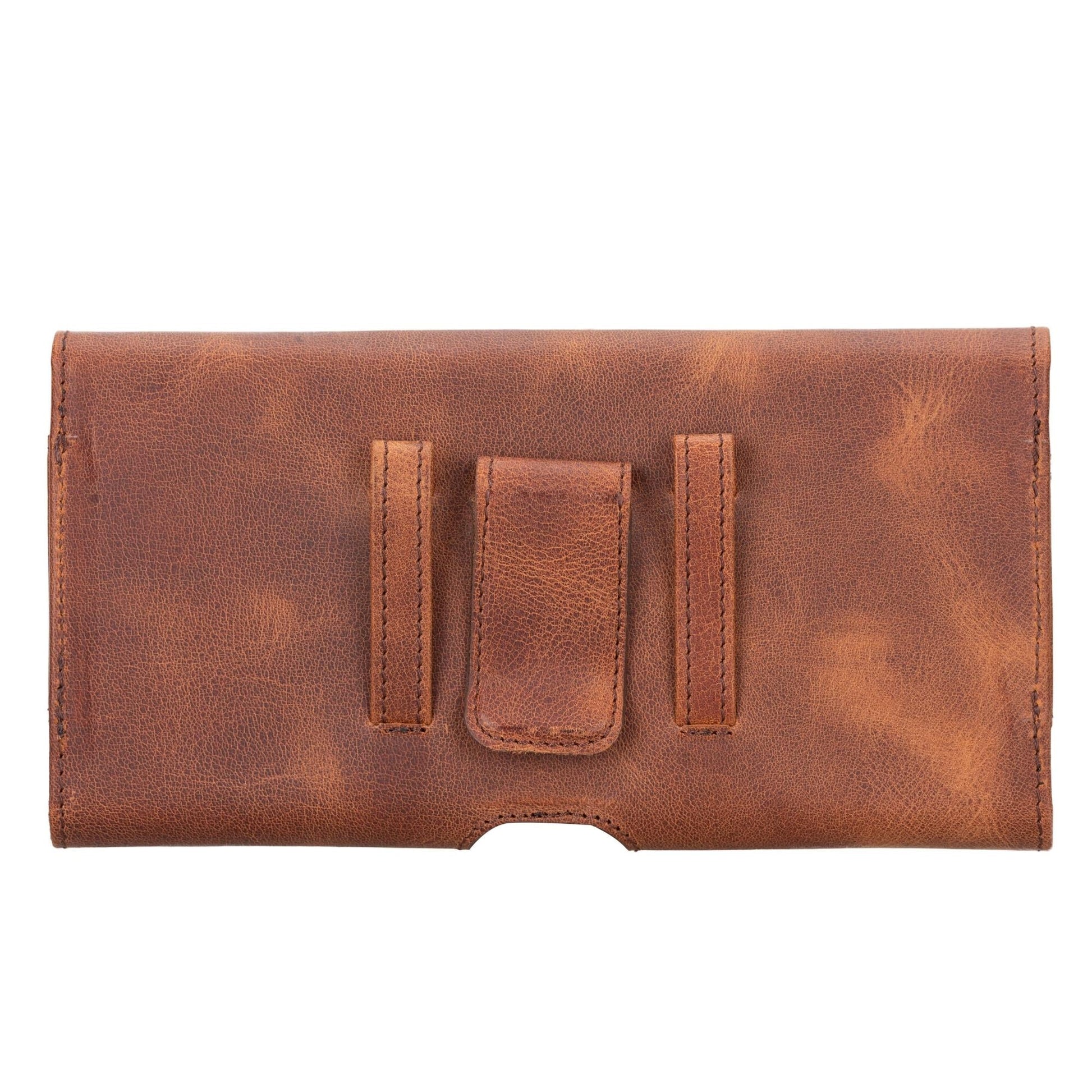 Yonkers Security Belt-Mounted Leather Phone Holster