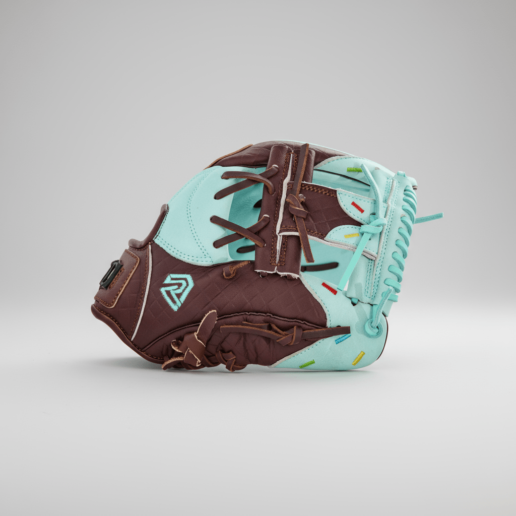 Youth Ball Glove - Ice Cream glove (Mint with Sprinkles)