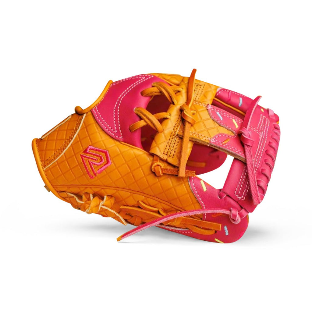 Youth Baseball Glove - Ice Cream glove (Strawberry & Sprinkles)