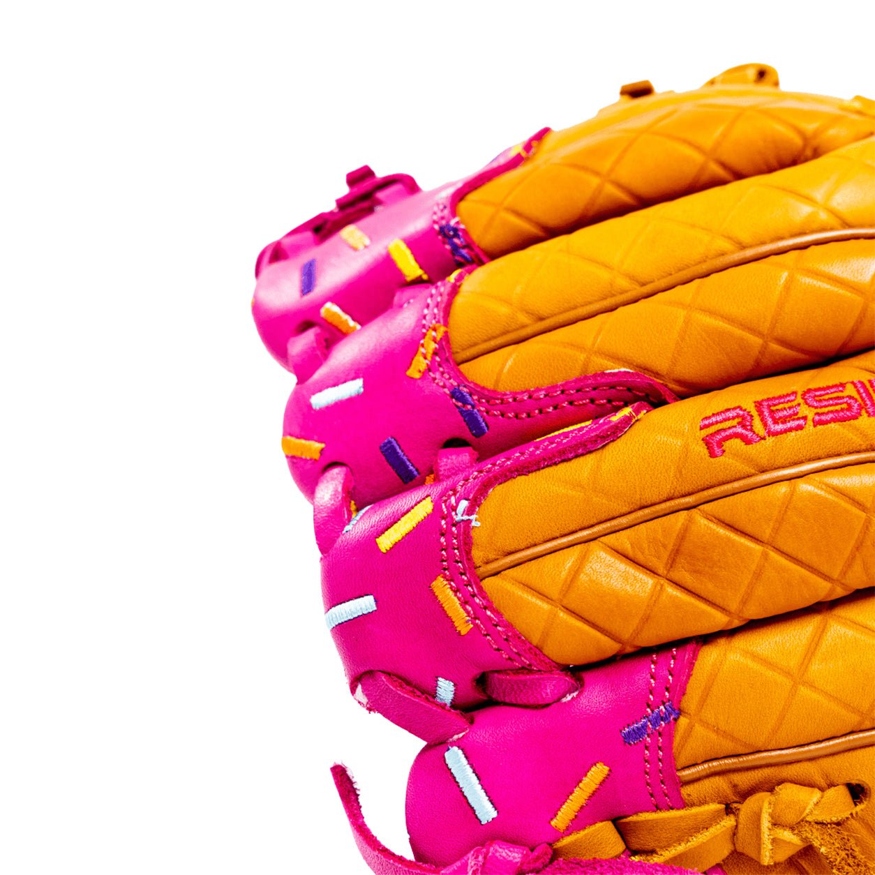 Youth Baseball Glove - Ice Cream glove (Strawberry & Sprinkles)