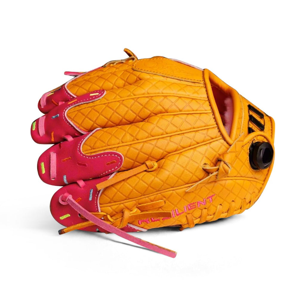 Youth Baseball Glove - Ice Cream glove (Strawberry & Sprinkles)