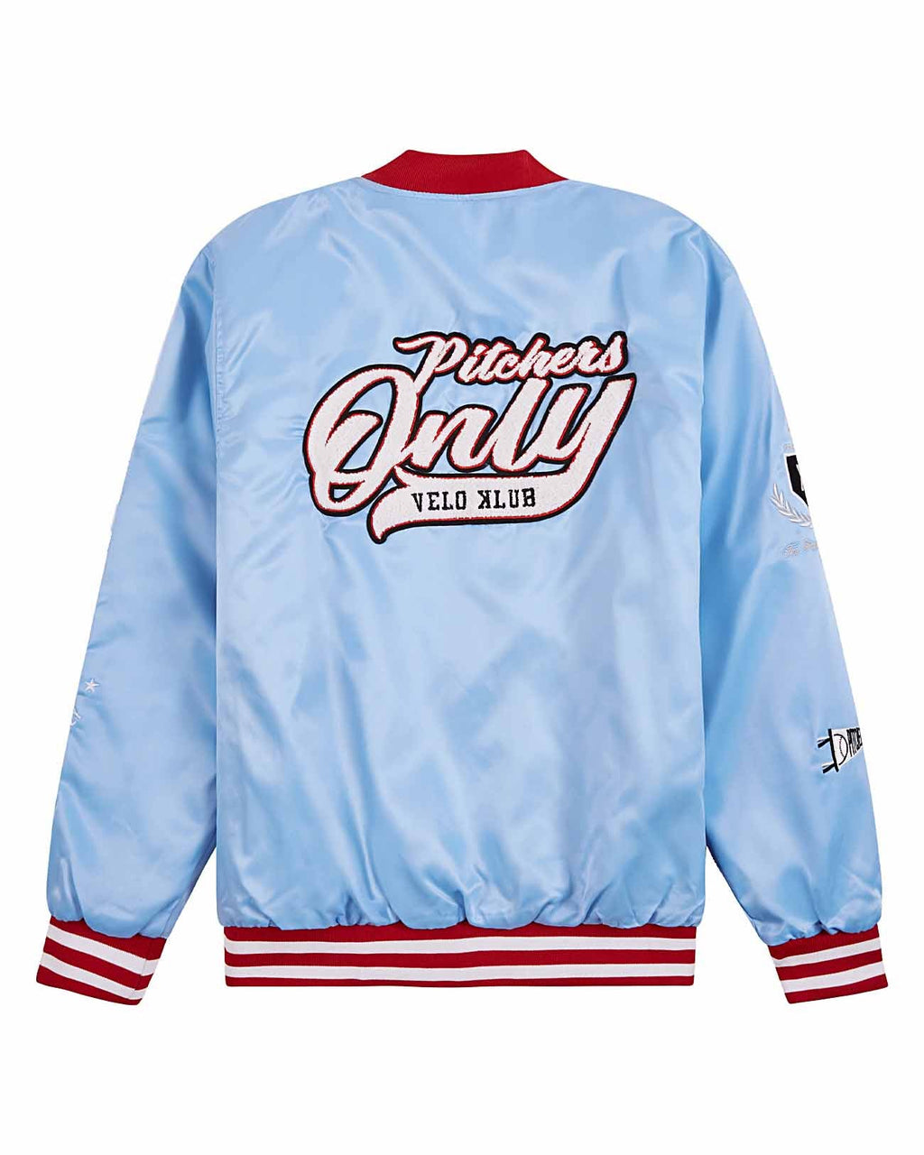 Sky Blue/Red Velo Klub Bullpen Jacket