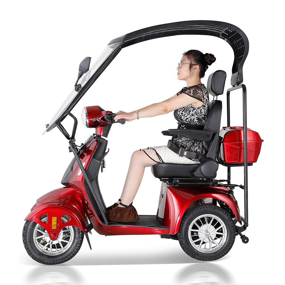Zvg 600W 60V/20AH Four-Wheel Electric Elderly Handicap Adult Mobility Travel Scooter W/ Cover (SAK95716)